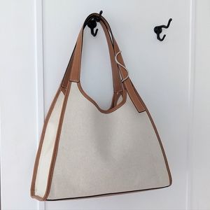 STAUD Canvas Soft Rey Tote Bag in Tawny